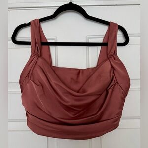 House of CB Aella Rose Satin Corset Top – Size M